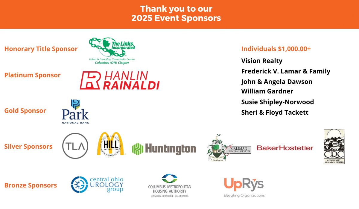 Thank You To Our 2025 Event Sponsors